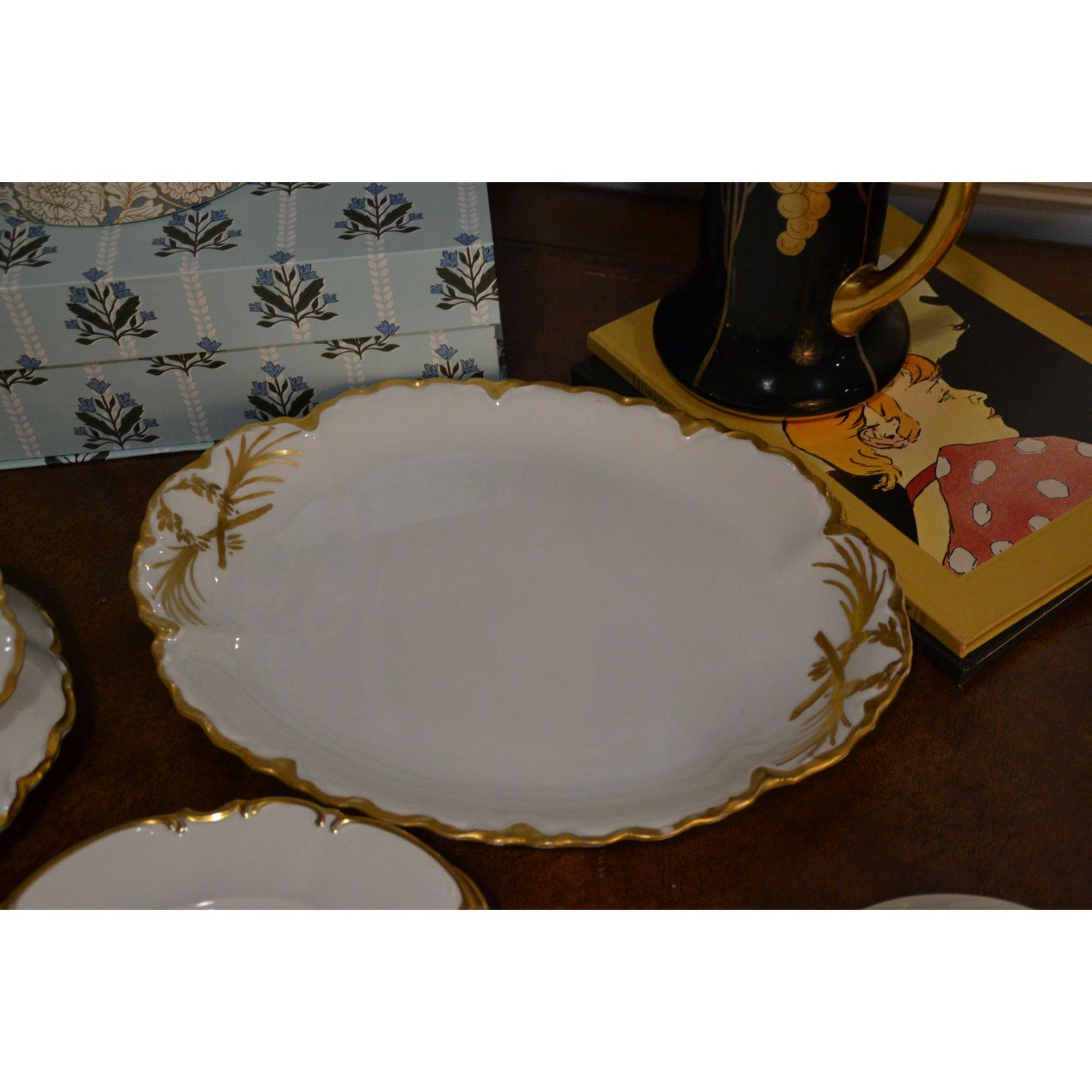 Antique Hutschenreuther Selb Fine China Service Set White
