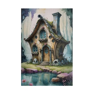 Enchanted Fairy Cottage Jigsaw Puzzle 500 1000 Piece Whimsical Fantasy House, Magical Fairytale Home Puzzle, Dreamy Storybook Art Puzzle