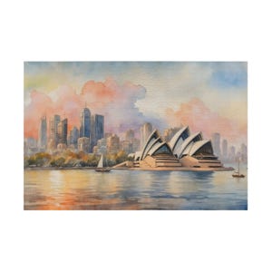 Sydney Opera House Adult Jigsaw Puzzle 500 1000 Pieces,  Vibrant Cityscape Puzzle