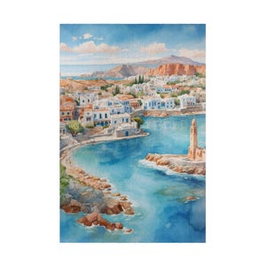 Crete Greece Jigsaw Puzzle, Puzzle for Adults, 1000 Piece Puzzle, 500 Piece, Puzzle Gift Idea, Family Activity