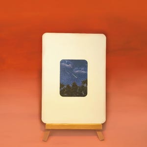Nightsky - Sky 4/5 | Träumerische Grußkarte mit Nachthimmelmotiv | Graankaart | Kunstkaarten | Sammelkarte