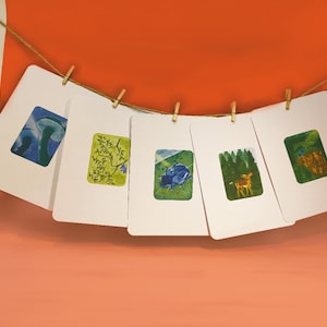 Collezione FOREST Set di carte da parati träumerischen con motivi floreali / carte da parati / carte d'arte / carte da collezione