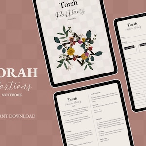 Torah Portions Study Notebook