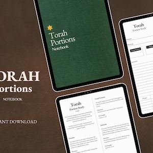 Torah Portions Study Notebook