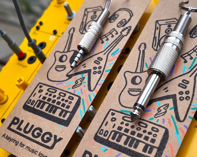 Pluggy Jack Plug Keyring: Music Lover Keychain