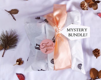 Fall Mystery Bundle - Plaid Handmade and Upcycled Fashion and Hair Accessories Surprise Pack