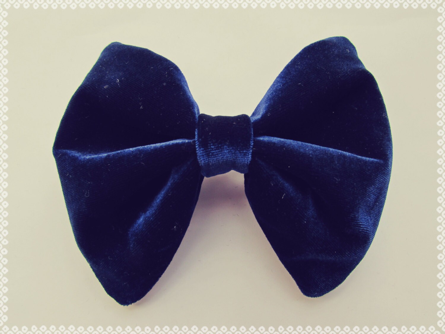 10. Navy Blue and Gold Hair Bow for Special Occasions - wide 5