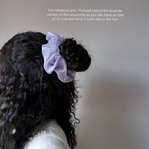 Dove Scrunchie White Organza Sheer Hair Scrunchie, Cute Bridal Hair Accessory, Angelcore Ponytail Holder image 7
