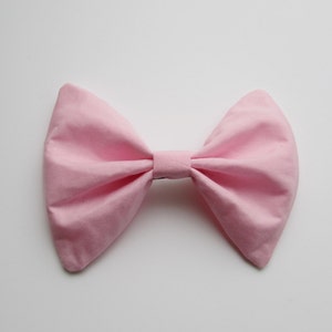 Pastel Pink Hair Bow Women's Hair Bow with French Barrette image 2