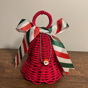 Wicker/Rattan  Handmade Red Bells for Your Home