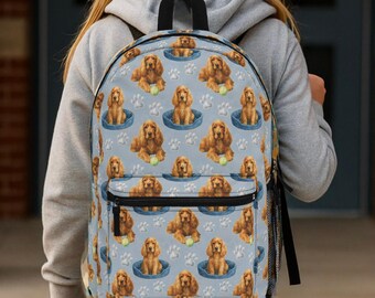 Cocker Spaniel Backpack, Cute Back to School Bag for Dog  display picture 1