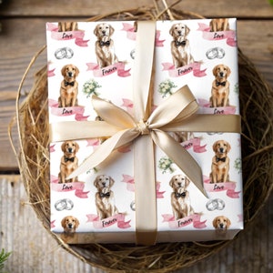 Golden Retriever Carta da regalo per matrimonio Carta da regalo Fidanzamento Amore per sempre Cane