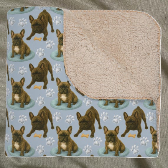 SEANATIVE Coperta In Peluche Con Stampa Bulldog Francese 3D – Super Morbida, Flanella In Microfibra, Calda E Leggera, Taglie Da XS A 3XL, Per Divano E Letto - 6