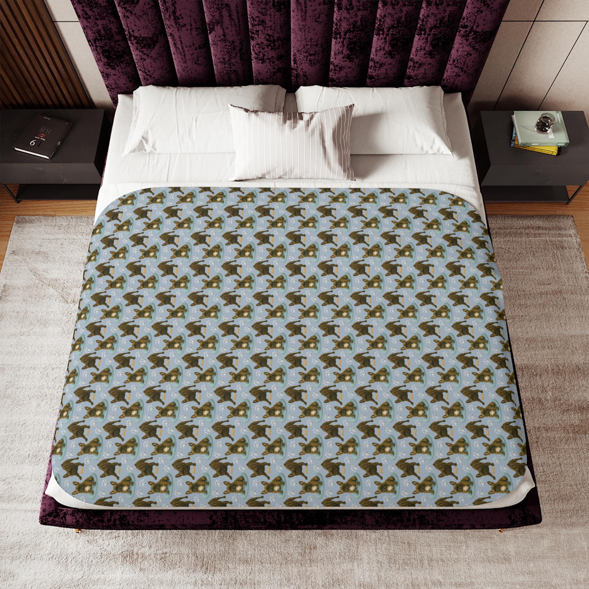 Coperta In Microfibra Con Stampa Bulldog Francese - Super Morbida E Calda - Per Divano, Letto E Ufficio - Taglie Disponibili Dalla XS Alla 3XL