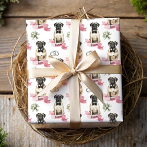 Carta da regalo per matrimonio Mastiff Carta da regalo Fidanzamento Amore per sempre Cane