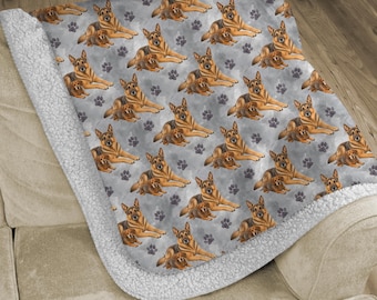 Jay R Custom Blanket - Grey Sherpa