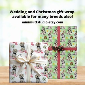 Great Pyrenees Birthday Wrapping Paper Roll, Pyr Dog Gift Wrap, Neutral Off-White Background image 5