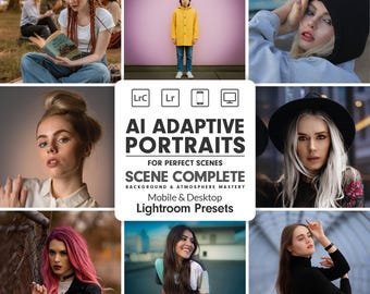 AI Background Enhancement Lightroom Presets | 66 Cinematic Scene & Sky Presets | Mobile Desktop | Final Series Piece