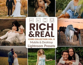 Warm Cinematic Lightroom Presets: Vibrant & True - Preset Bundle  (Mobile + Desktop)