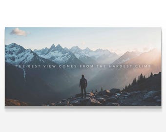 Home Office Wall Art | Peaceful Nature Wall Decor | Extra Large Wall Art | Motivational Canvas