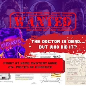 The Corvaxis Conundrum: Printable Sci-Fi Murder Mystery Game | DIY Mystery Party Game | True Crime Detective Game | At Home Date Night Idea