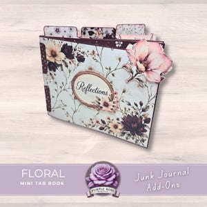 Minilibro de pestañas con motivos florales: Rápido y fácil (JPG y PDF)