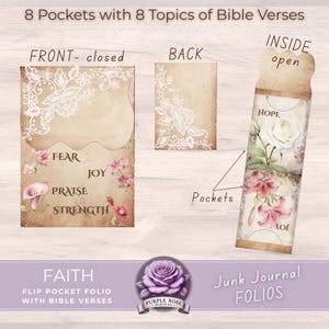 DIY-kaarten met bijbelteksten: pocketfolio met bloemen (afdrukbaar)