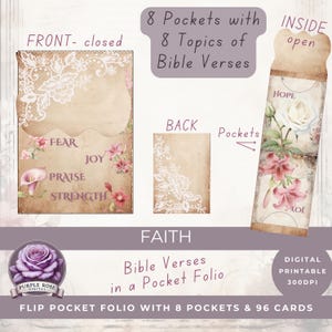 Tarjetas con versículos bíblicos para hacer tú mismo en un folio con tapa abatible, Escrituras imprimibles, Léame cuando surjan emociones, Tarjetas, FE DIGITAL, Papel antiguo, Flores, Encaje