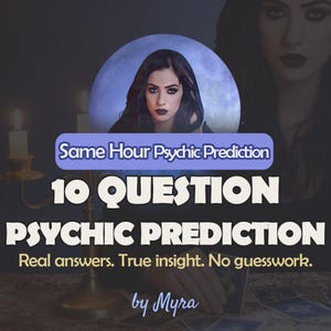 SAME HOUR - 10 Ten Questions Psychic Prediction: Fast Psychic Love Reading, Accurate Insights on Your Relationship - Quick Response
