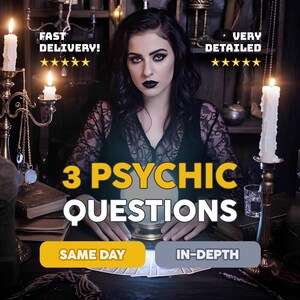 3 Three Questions Psychic Prediction: Fast Psychic Love Reading, Accurate Insights on Your Relationship - Quick Response