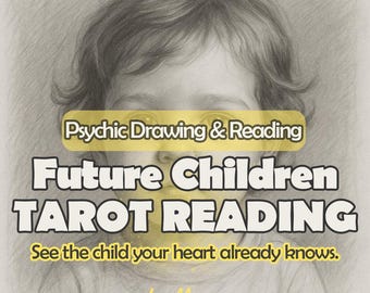SAME DAY – Future Children Psychic Drawing & Reading | See Your Future Child, Family Path, Love Energy, Baby Sketch