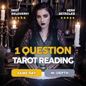 Lectura de tarot de 1 pregunta con rápida percepción psíquica, sin herramientas, respuestas precisas sobre amor y relaciones.