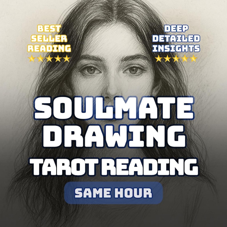 Soulmate Sketch & Tarot Insight: Discover Your Future Spouse with Personalized Psychic Reading image 1