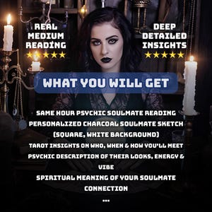 Soulmate Sketch & Tarot Insight: Discover Your Future Spouse with Personalized Psychic Reading image 2