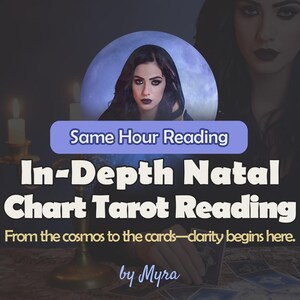 SAME HOUR - In-Depth Natal Chart Tarot Reading – Personalized Birth Chart Astrology & Full Tarot Analysis