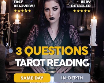 3 Drei Fragen Tarot Legung: Schnelle psychische Liebe Legung, keine Werkzeuge, Genaue Einblicke in Ihre Beziehung - Schnelle Antwort