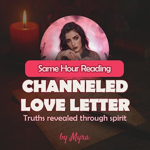 MISMA HORA - Carta de amor canalizada de tu persona, carta de amor psíquica, lectura de tarot del amor, lectura psíquica del amor