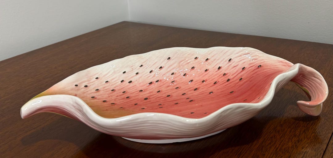 Pacific Rim Pottery Orchid Lily Serving Dish Hand Painted - Etsy