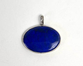 Lapis Lazuli Silver Pendant