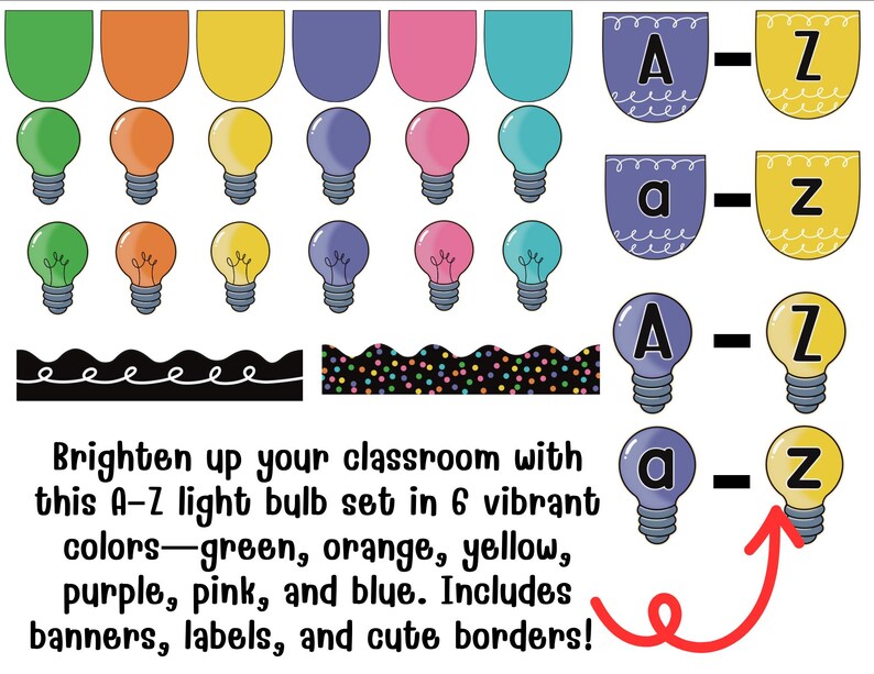 Reading Bulletin Board Set: Light Bulb Classroom Decor (printable PDF ...