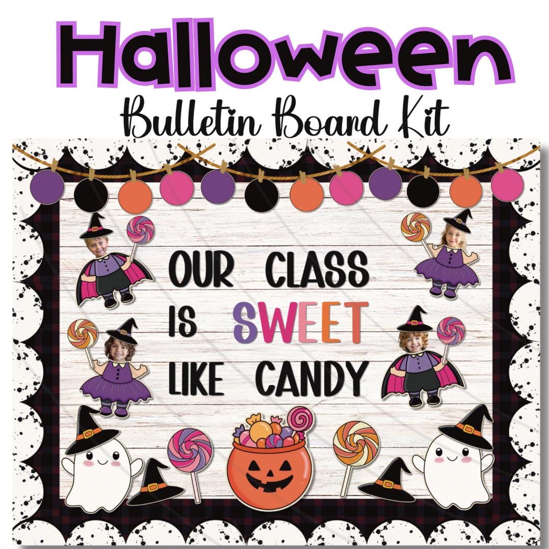 Halloween Classroom Bulletin Board Kit | Sweet & Spooky Decor (digital ...