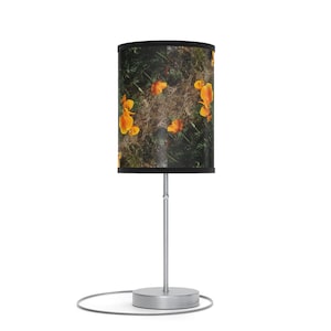 Floral Lamp on a Stand, US|CA plug Cottagecore