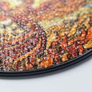 a close up of a plate on a table