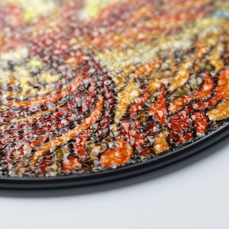 a close up of a plate on a table