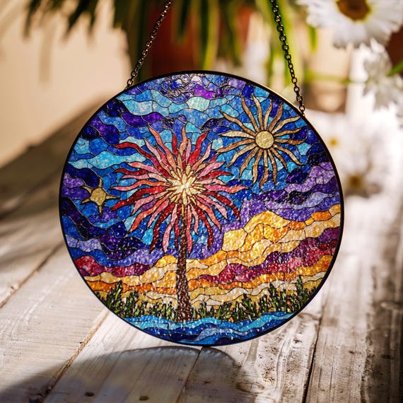 JARBEIYYE Set Di 2 Acchiappasole In Cristallo K9 | Albero Sempreverde | 74 Mm | Crea Arcobaleni | Regalo Significativo