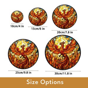 the size options for a stained glass window