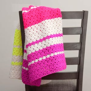 Quick and Easy Crochet Blanket Pattern - Beginner Friendly Crochet Baby Blanket Pattern - Modern Crochet Afghan Pattern