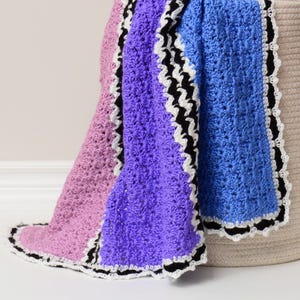 Crochet Blanket Pattern - Easy and Cozy Crochet Baby Afghan Pattern - Beginner Friendly Shell Stitch Blanket PDF Pattern