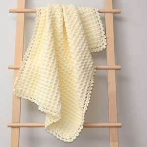 Crochet Baby Blanket Pattern - Easy Blanket Crochet Pattern - Beginner Friendly Textured Crochet Throw - Soft and Cuddly Crochet Afghan