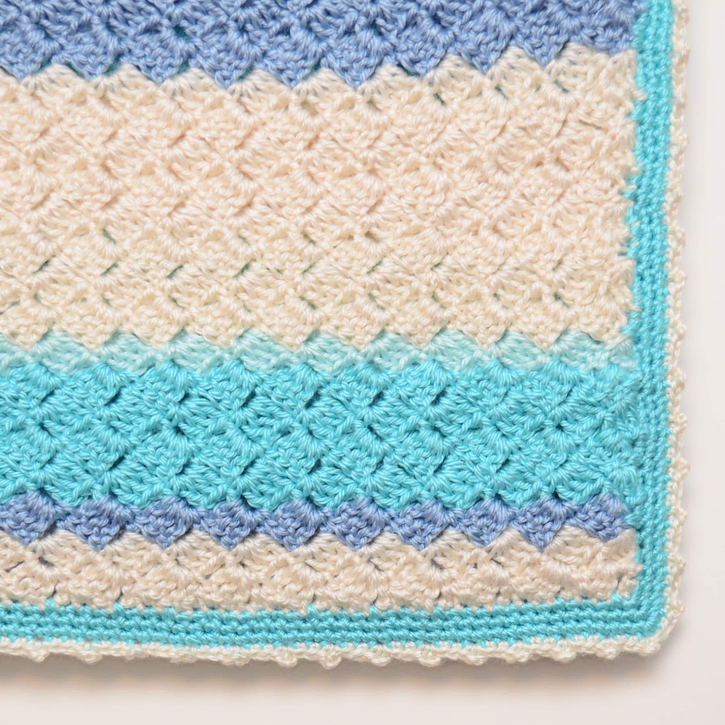 Beginner Crochet Blanket Pattern - Easy One Row Repeat Crochet Throw - Etsy